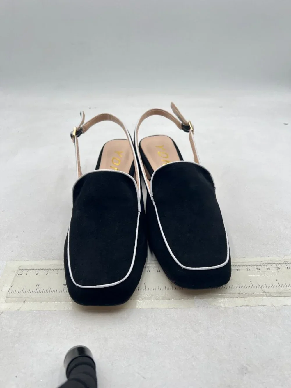 YDN black suede